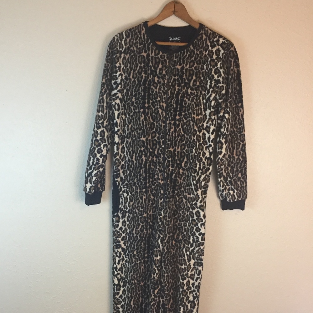#1187 Nick And Nora Cat Jumpsuit Sleepwear